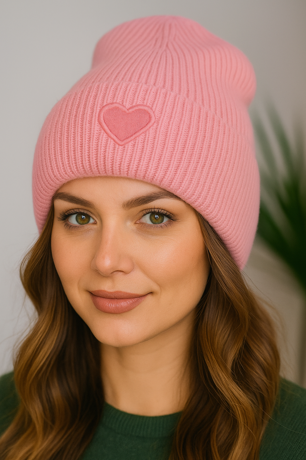 🧢 Herz Beanie – Kuschelige Strickmütze mit Herz-Detail 💖 in 2 Farben