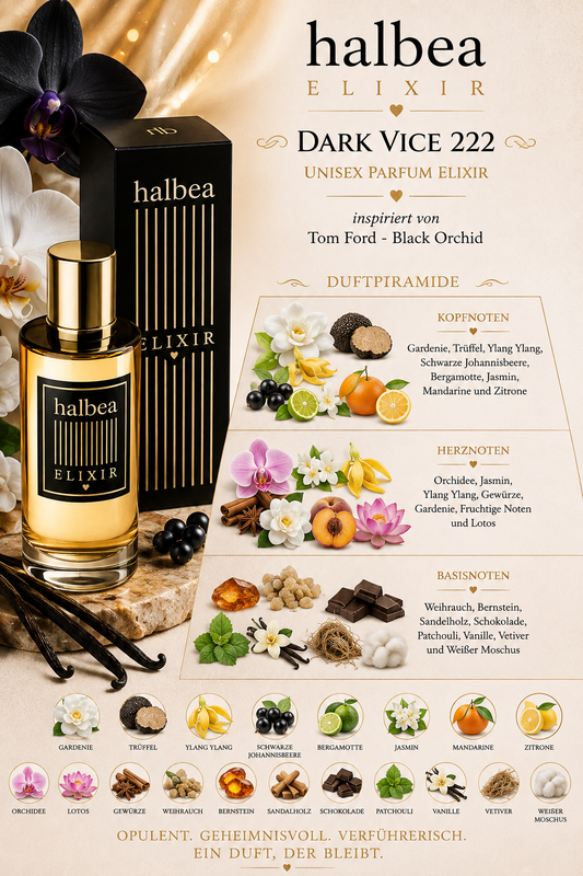 🖤✨ Dark Vice 222 – Unisex Parfum Elixir ✨🖤 🌑 Inspiriert von Tom Ford – Black Orchid 🌑