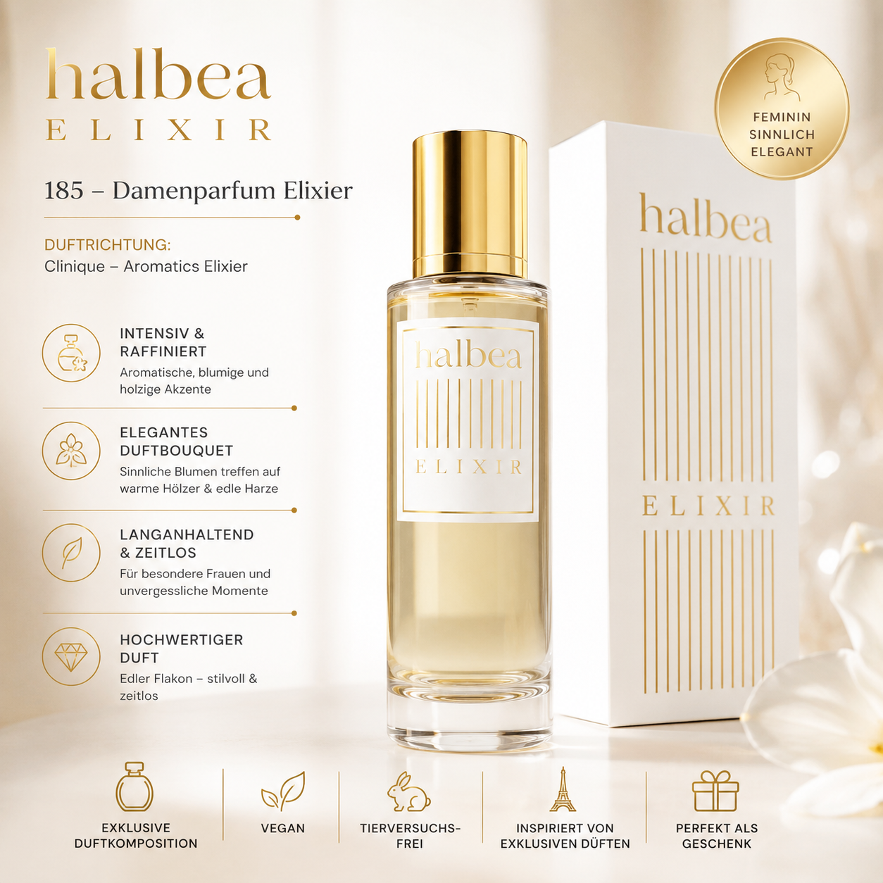 ✨ 185 – Damenparfum Elixier ✨ 🌸 Duftrichtung: Clinique – Aromatics Elixier 🌸
