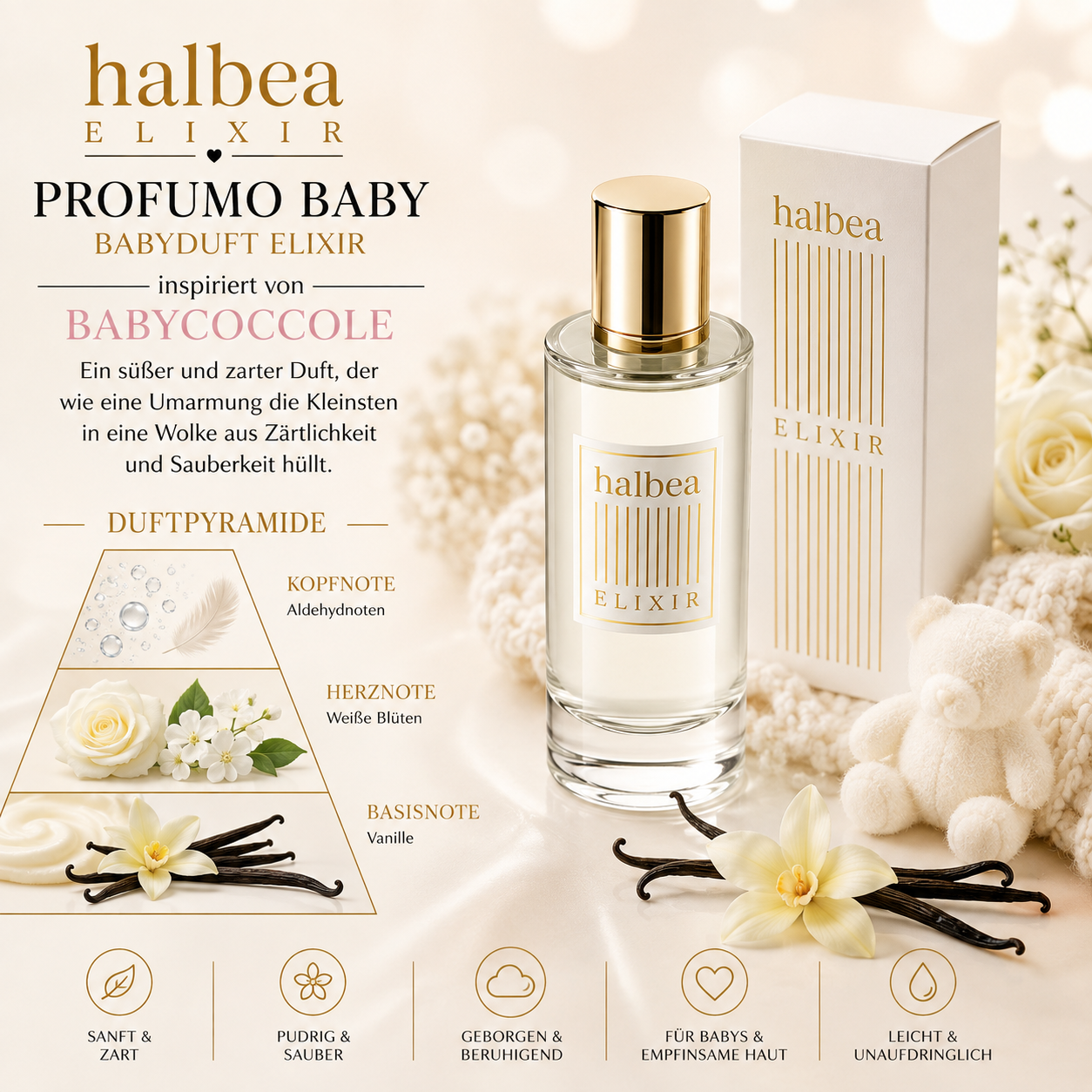 👶🩷 Halbea Baby 215 – Profumo Baby Elixir ✨ Inspiriert von Babycoccole – Babycoccole ✨