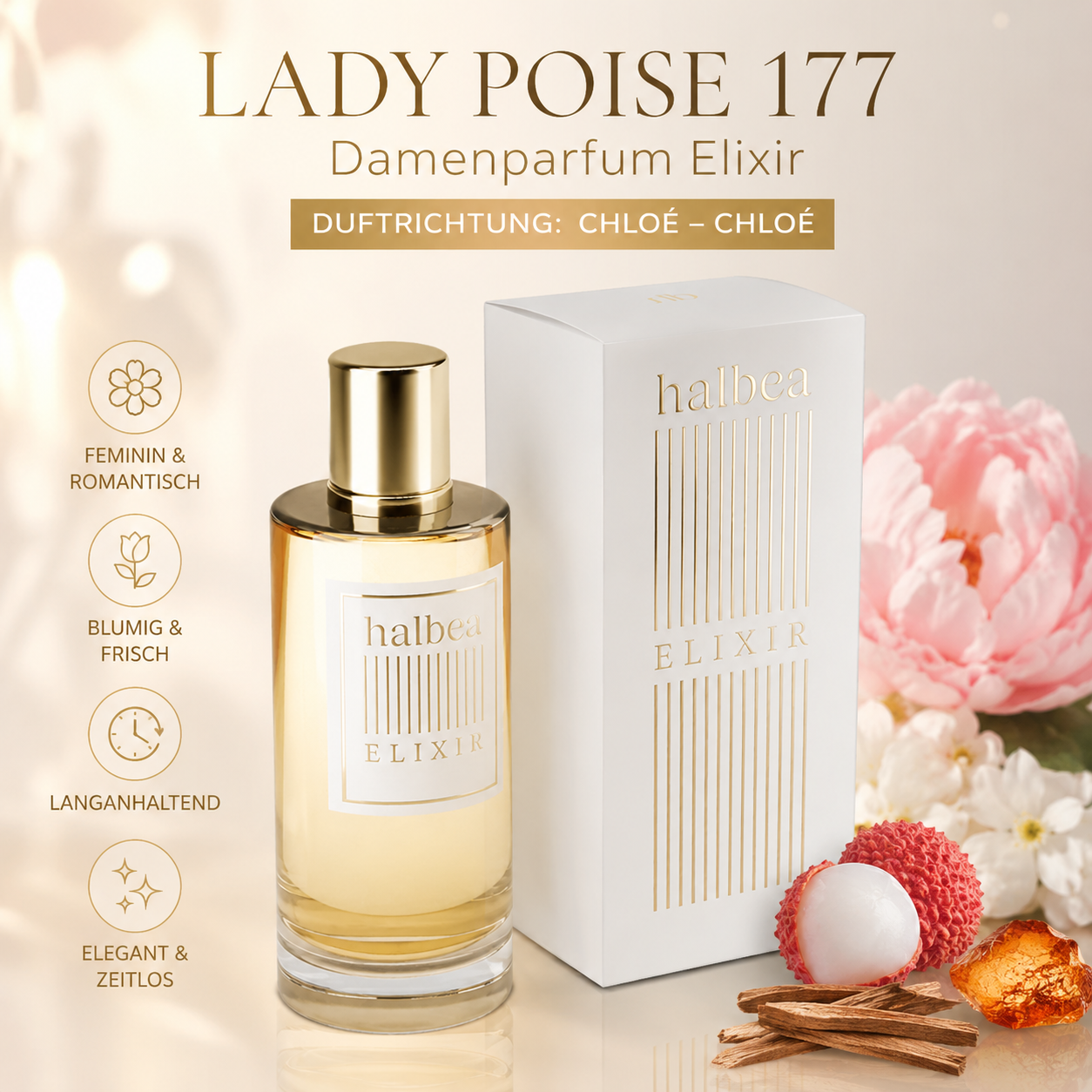 🌸✨ Lady Poise 177 – Damenparfum Elixir ✨🌸 💖 Duftrichtung: Inspiriert von Chloé 💖