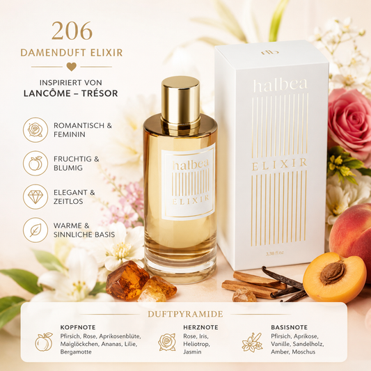 🌸 206 – Damenduft Elixir 🌸 ✨ Duftrichtung: inspiriert von Lancôme – Trésor ✨