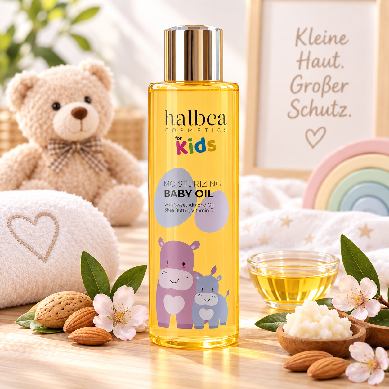 👶💛 Feuchtigkeitsöl Baby mit Süßmandelöl – 200 ml 💛👶