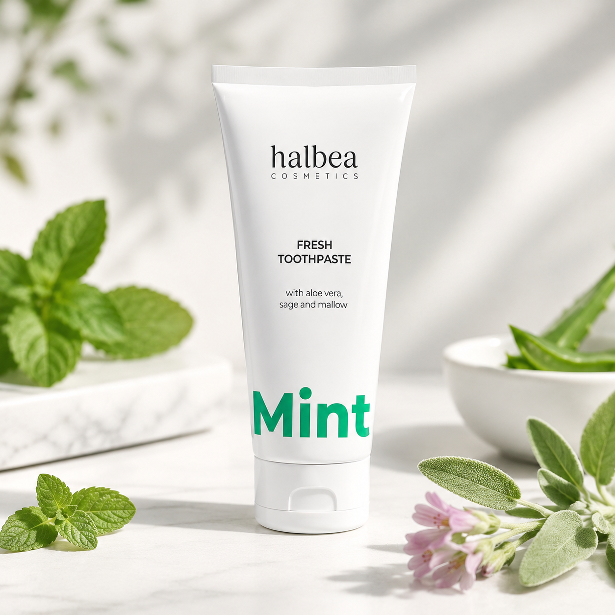 🌿🦷 Zahnpasta Fresh Mint mit Aloe Vera, Salbei & Malve – 100 ml 🦷🌿