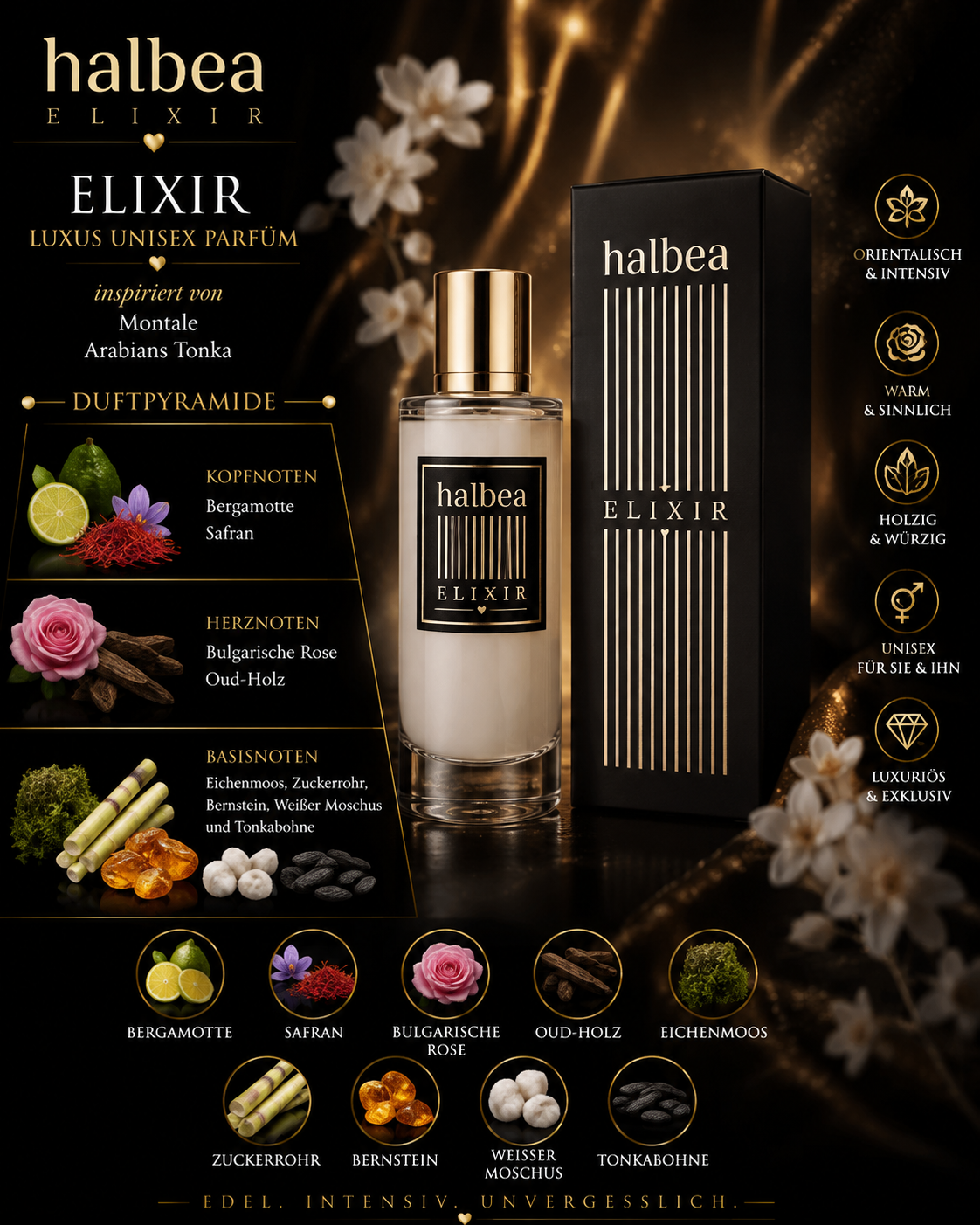 ✨ Gold Nomad 230 – Unisex Parfum Elixir ✨ 🌙 Inspiriert von Montale – Arabians Tonka 🌙