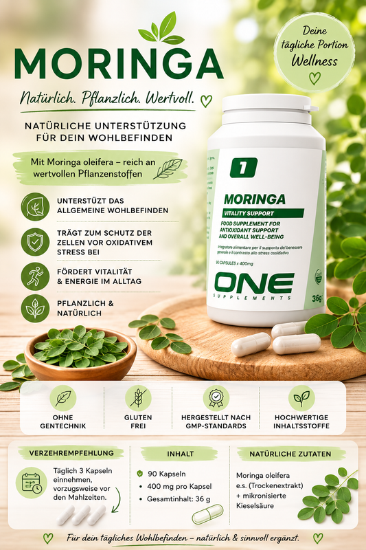 🌿 MORINGA – Natürliche Unterstützung für dein tägliches Wohlbefinden 🌿✨