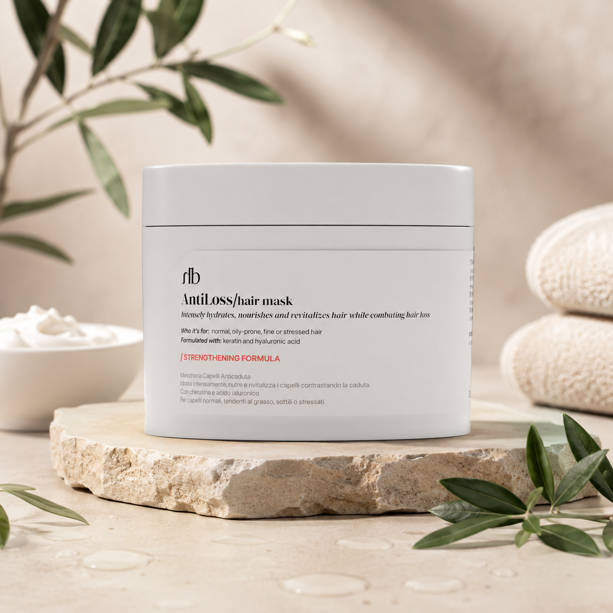 💆‍♀️✨ Anti-Haarausfall-Haarmaske mit Keratin & Hyaluronsäure – 250 ml ✨💆‍♀️