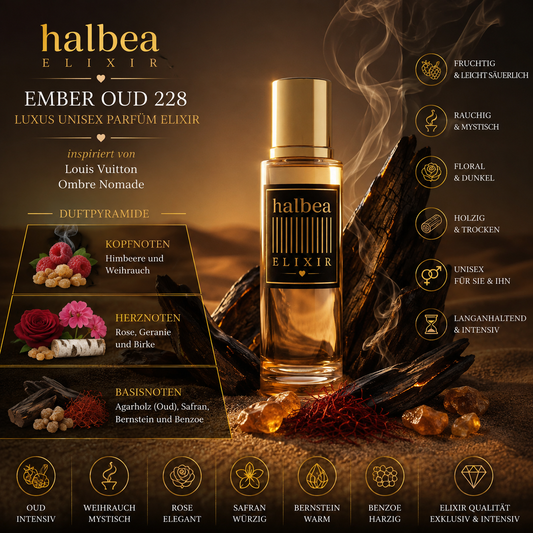 🔥🖤 Ember Oud 228 – Unisex Parfum Elixir | inspiriert von Louis Vuitton „Ombre Nomade“ 🖤🔥