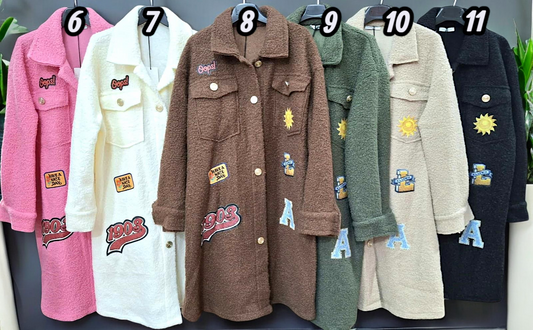 ✨ Vorbestellung: Teddy‑Mantel – Gr. 38–42 – 11 Farben 🧸🌈