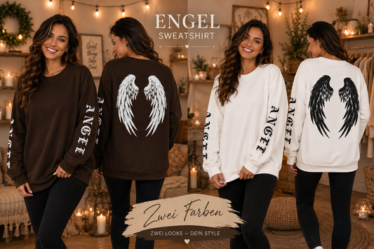 ✨ Sweatshirt "Angel Wings" – Gr. 42-48 – 2 Farben zur Auswahl 👼✨