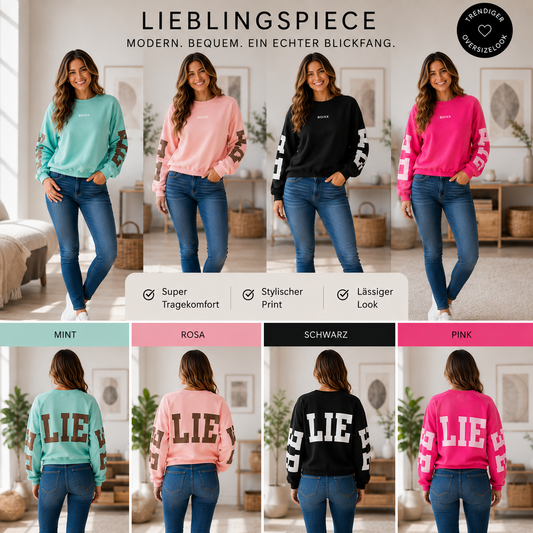 🙏 "BELIEVE" Statement Fleece Crop-Sweatshirt (4 Farben, One Size bis Gr. 42) 🙏