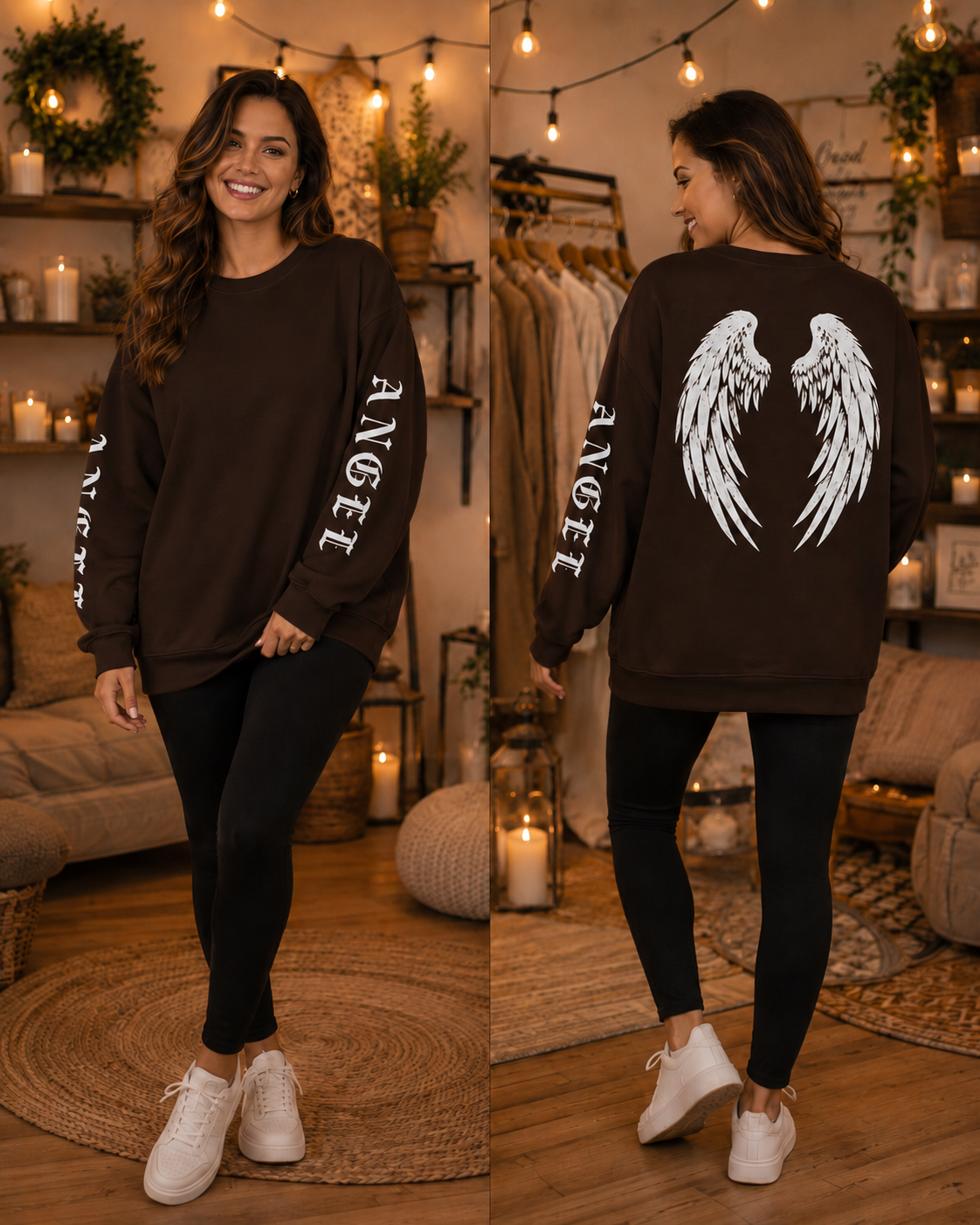 ✨ Sweatshirt "Angel Wings" – Gr. 42-48 – 2 Farben zur Auswahl 👼✨