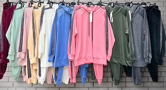 💖 Samt-Trainingsanzug Set – Stilvoller Komfort für jede Figur! 💖