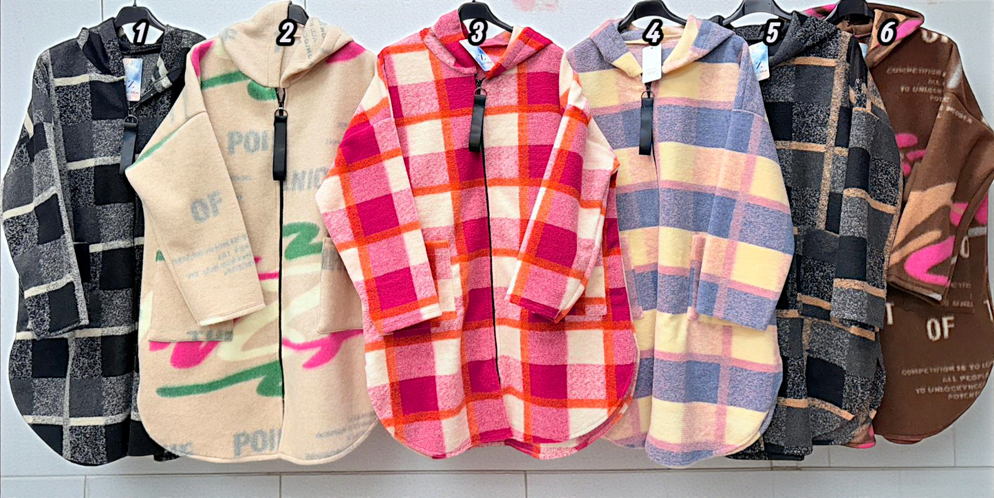 🧥 Kuscheliger Oversize-Mantel im angesagten Karo-Look – 6 Farben