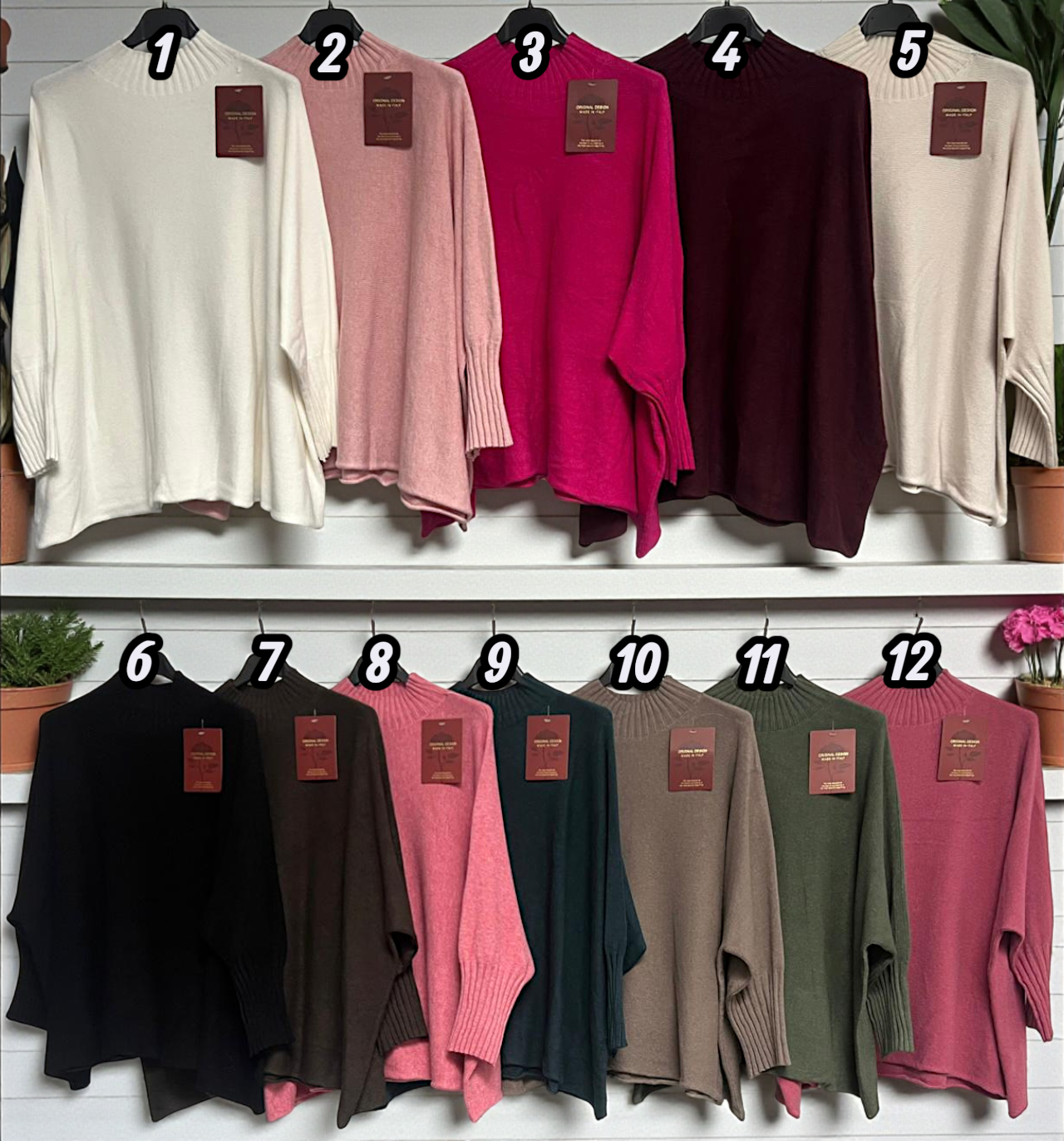 🧶 Damen Rollkragenpullover „Soft Touch“ – Feinstrick Oversize Pullover – Gr. 46–54