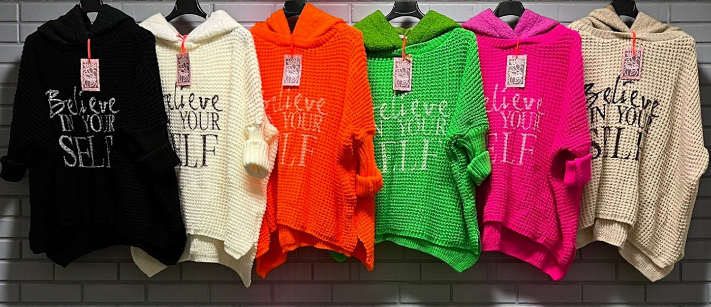 💖 Kuschel-Alarm! Oversize Strickpullover mit Kapuze! 6 Farben, Onesize (38-42) ✨