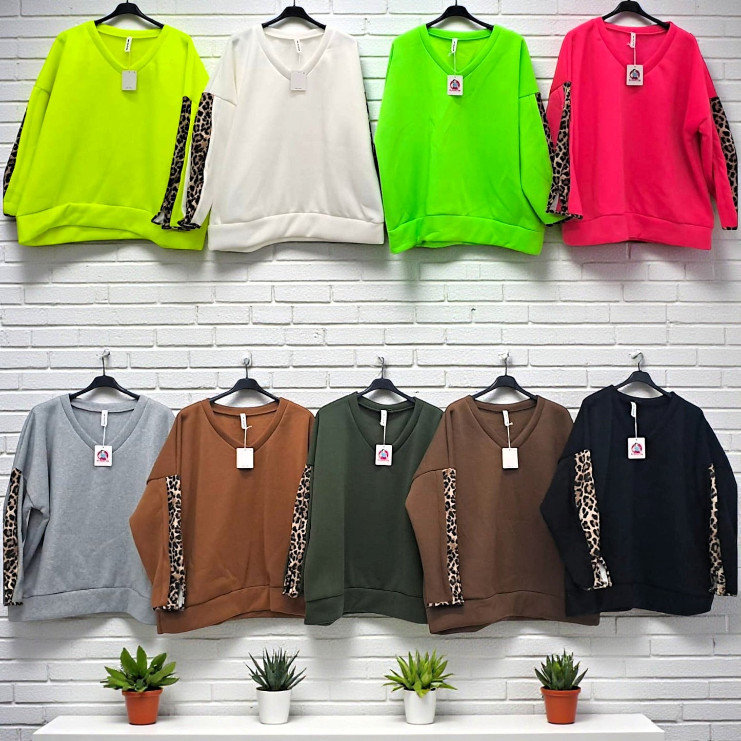 ✨🐆 Oversize Sweatshirt „Leopard Vibes“ – Neon & Trendy! ✨🐆