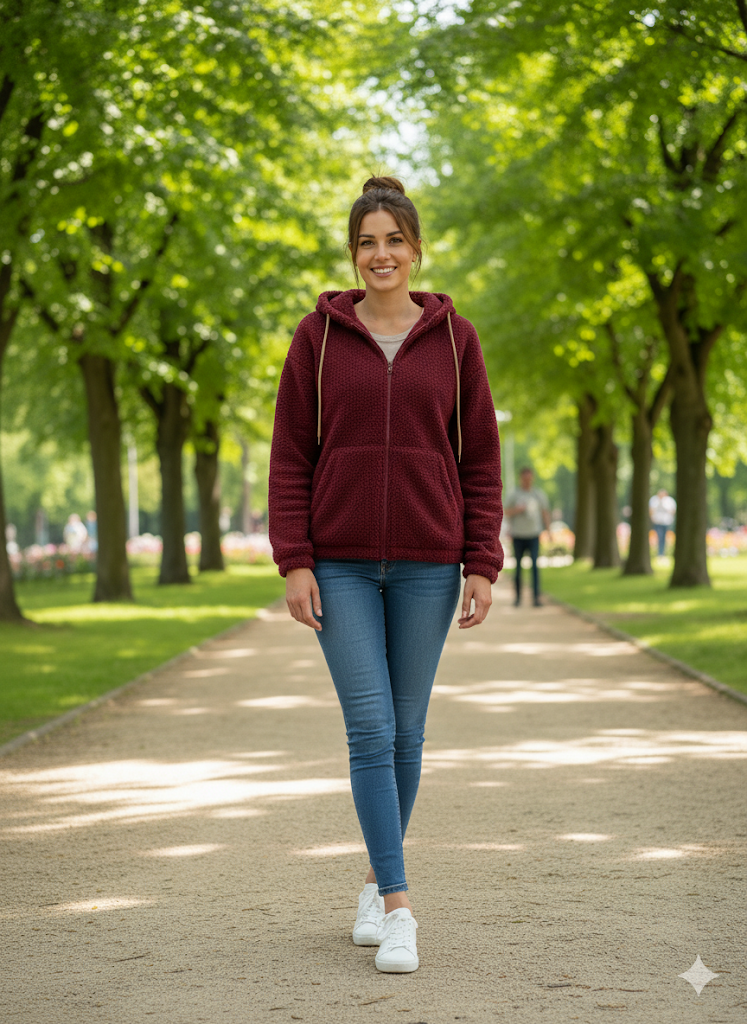 🧸 Teddy-Kapuzenjacke – 5 Farben – Gr. 38–46 tragbar ✨