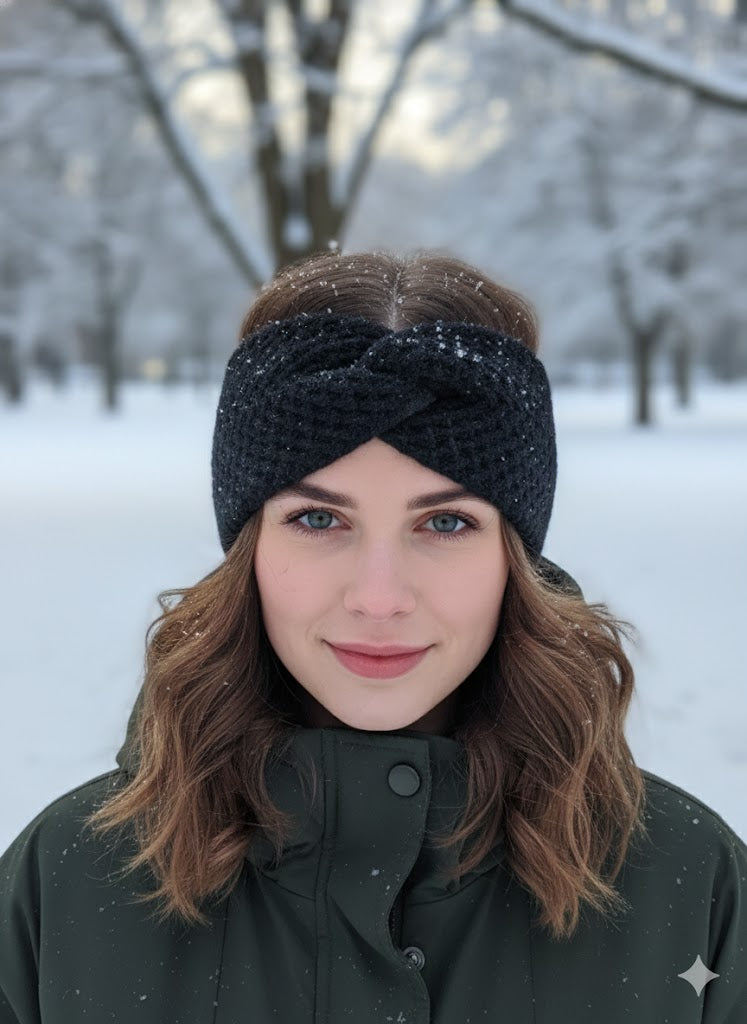 ✨ Warmes Strick-Stirnband ✨