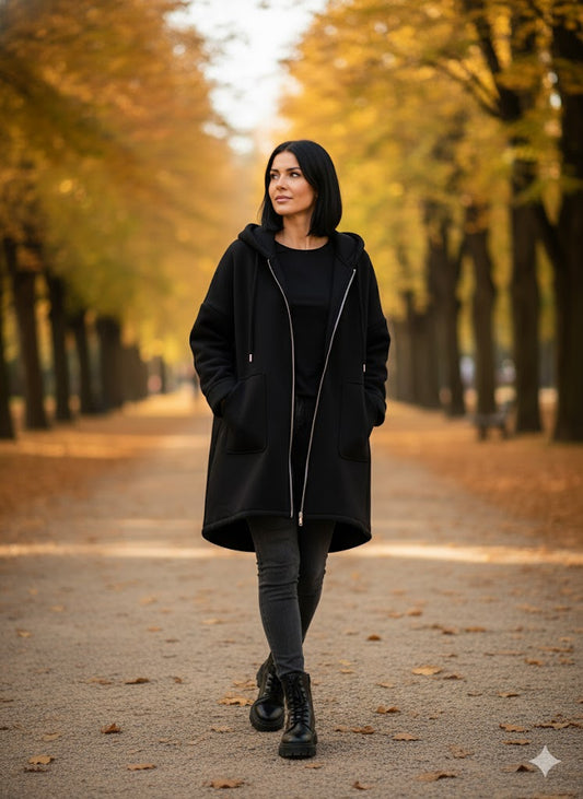 🧥 Damen Kapuzenjacke – 3 Farben | Gr. 42–48