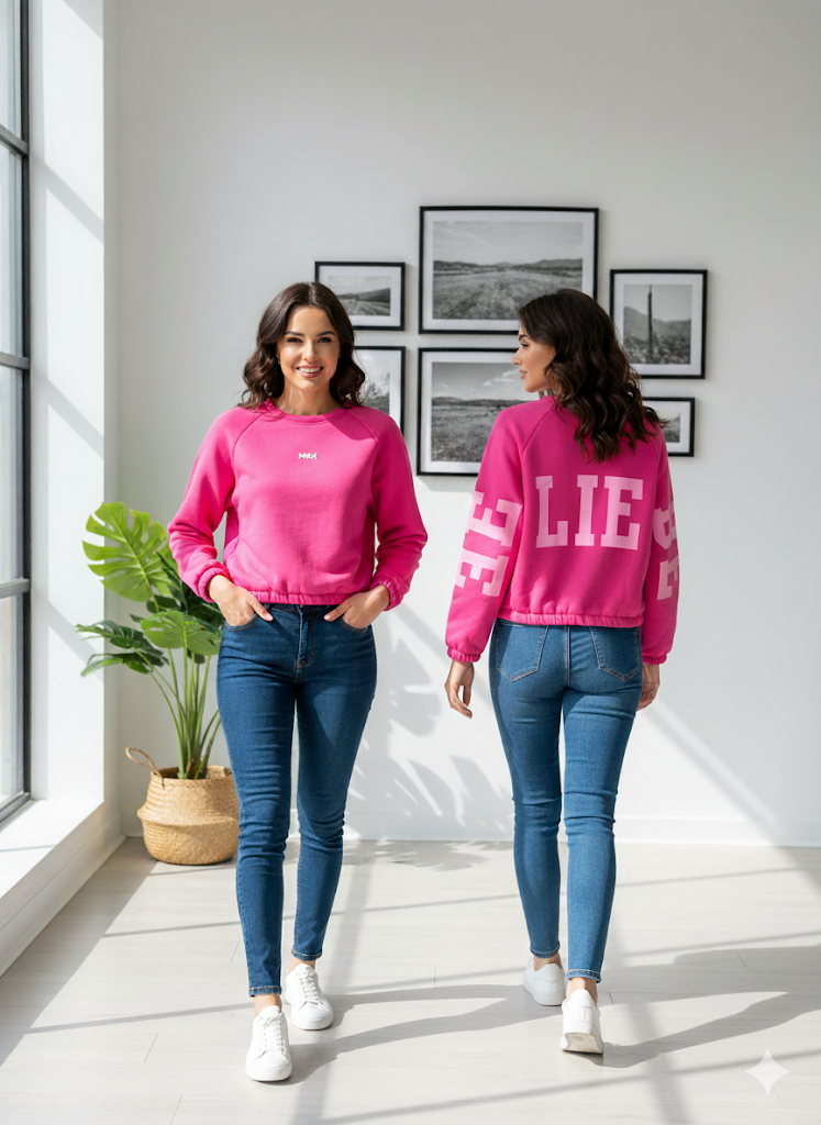 🙏 "BELIEVE" Statement Fleece Crop-Sweatshirt (4 Farben, One Size bis Gr. 42) 🙏