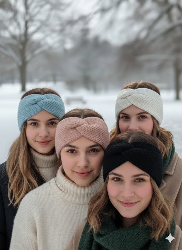 🧣 Stirnband „Winter Cozy“ – 4 Farben ❄️✨ | 100% Viskose | Ultraweich & warm