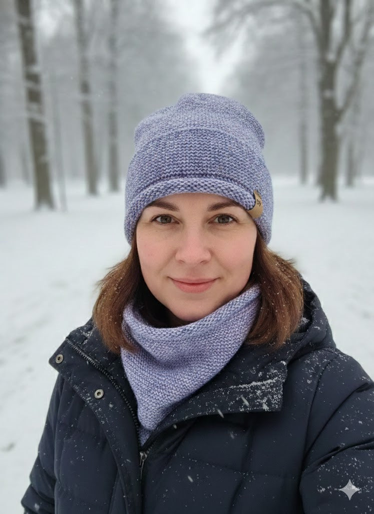 ✨ Strick-Winterset – Mütze + Loopschal – in 5 Farben ✨