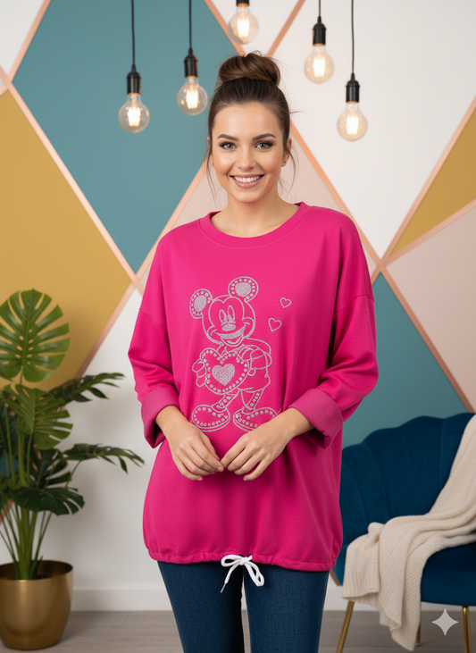 🐭✨ Sweatshirt „Maus Heart“ – Gr. 42–48 – in 5 Farben verfügbar! ✨🐭