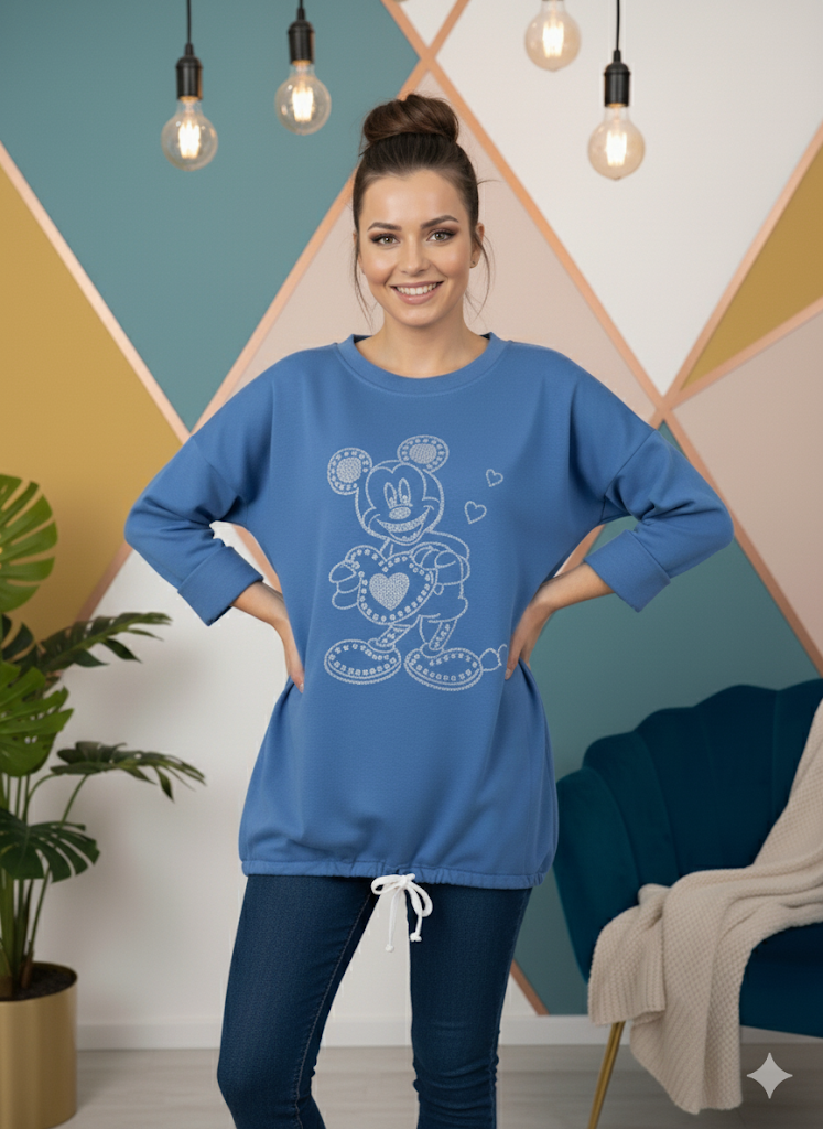 🐭✨ Sweatshirt „Maus Heart“ – Gr. 42–48 – in 5 Farben verfügbar! ✨🐭
