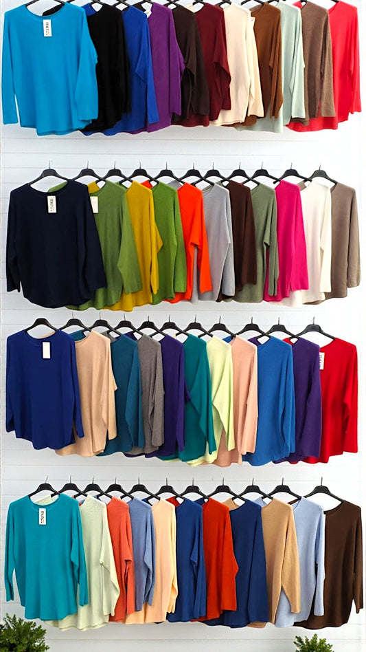 ✨ Vorbestellung – Pullover Gr. 36–42 in 44 Farben ✨