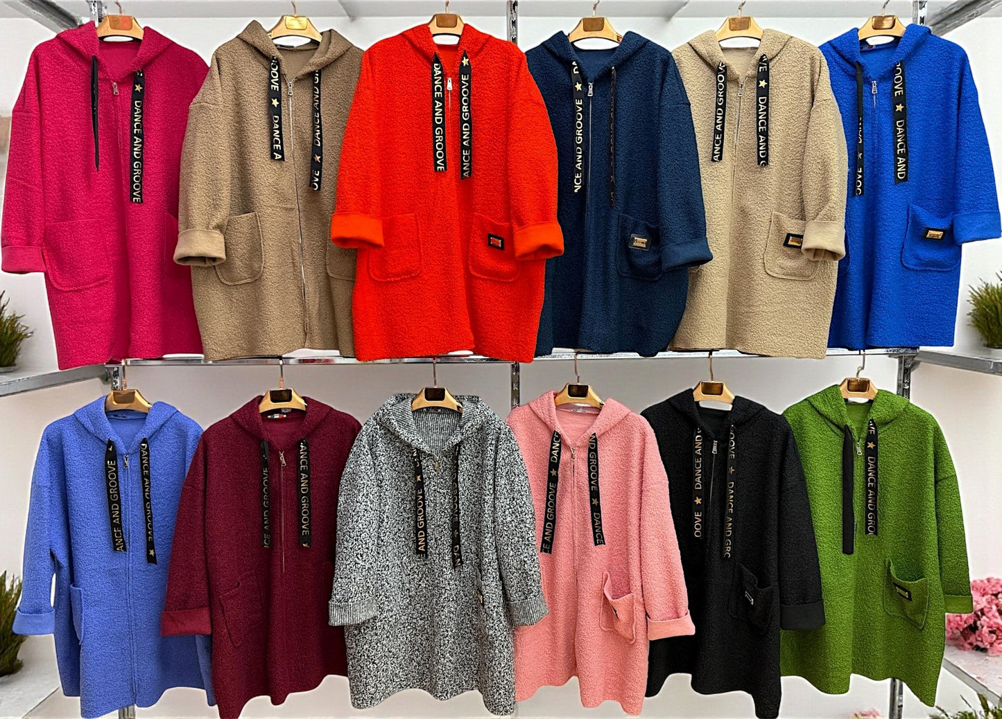 🧥 Teddy-Mantel – Gr. 48–54 – Mega cozy & in vielen Farben 🌈✨