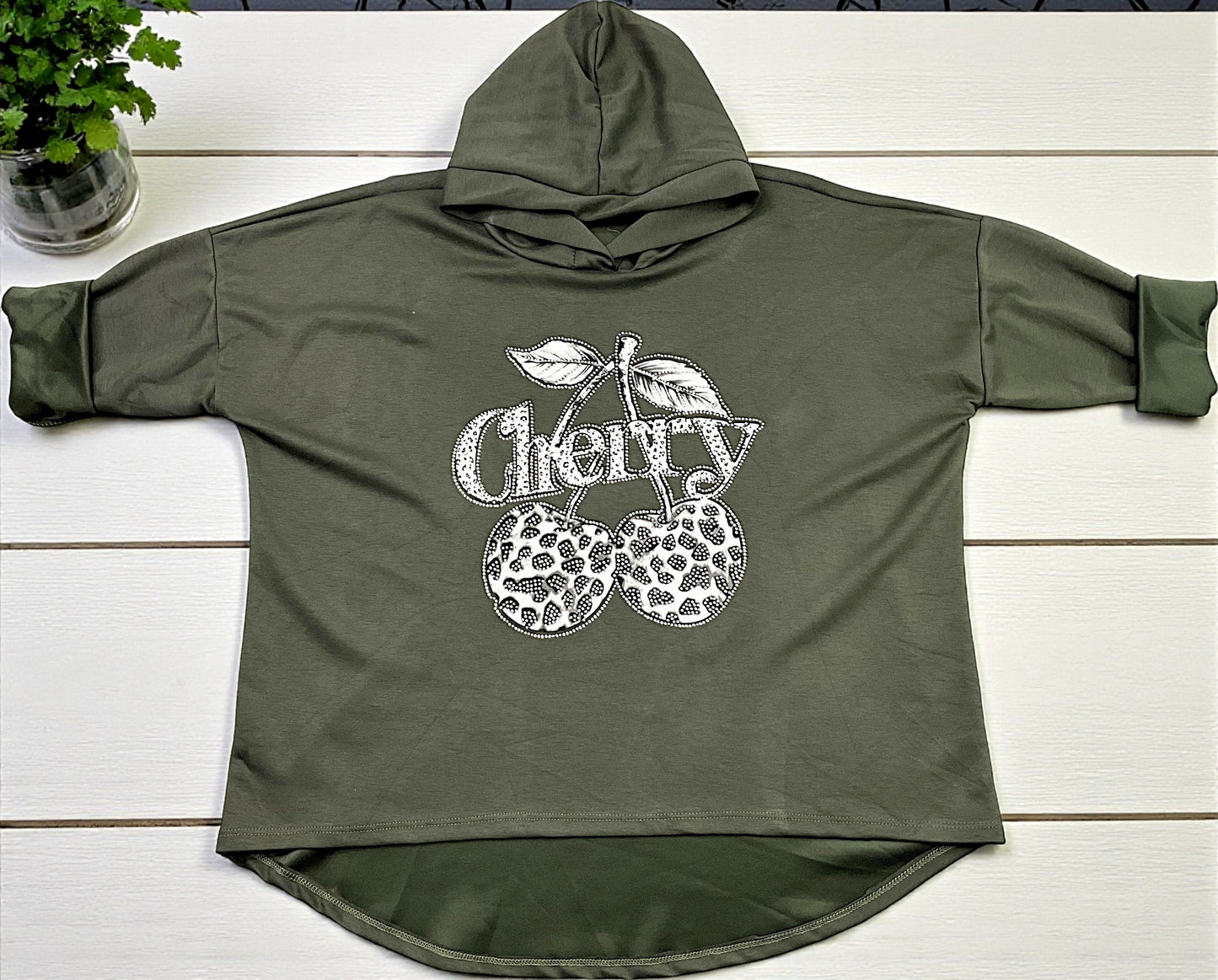 ✨ Vorbestellung Hoodie „Cherry“ 🍒 – Butterstoff – Gr. 42 – 46 – in 11 Farben ✨