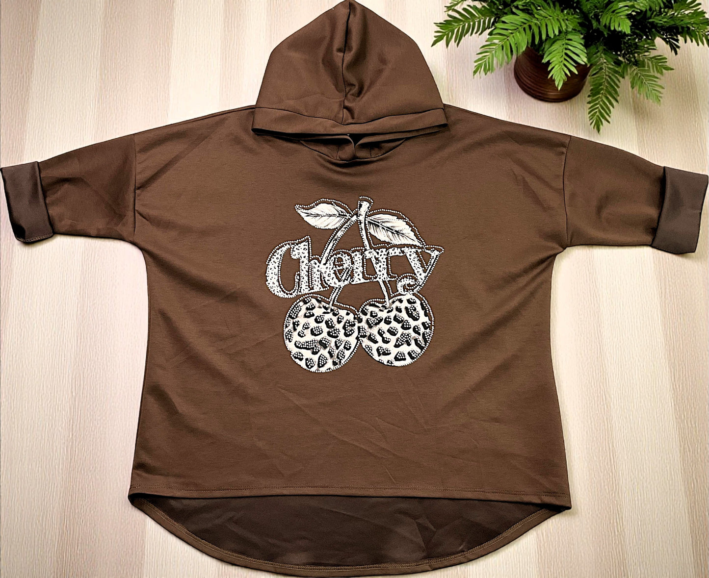 ✨ Vorbestellung Hoodie „Cherry“ 🍒 – Butterstoff – Gr. 42 – 46 – in 11 Farben ✨