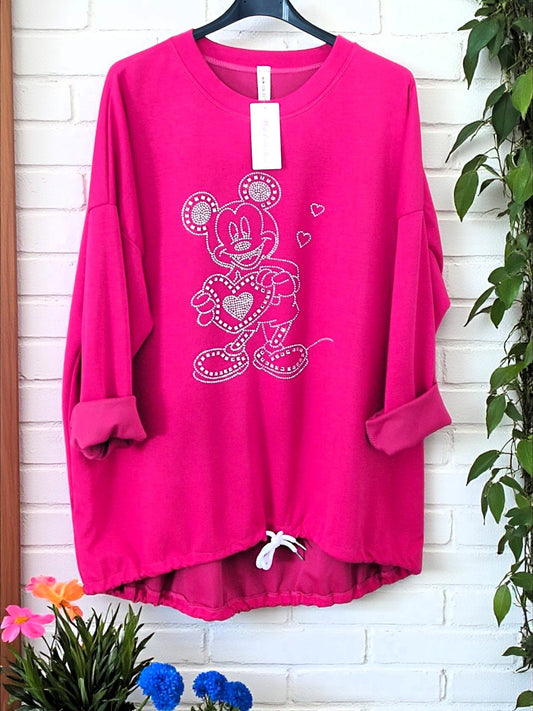 🐭✨ Sweatshirt „Maus Heart“ – Gr. 42–48 – in 7 Farben verfügbar! ✨🐭