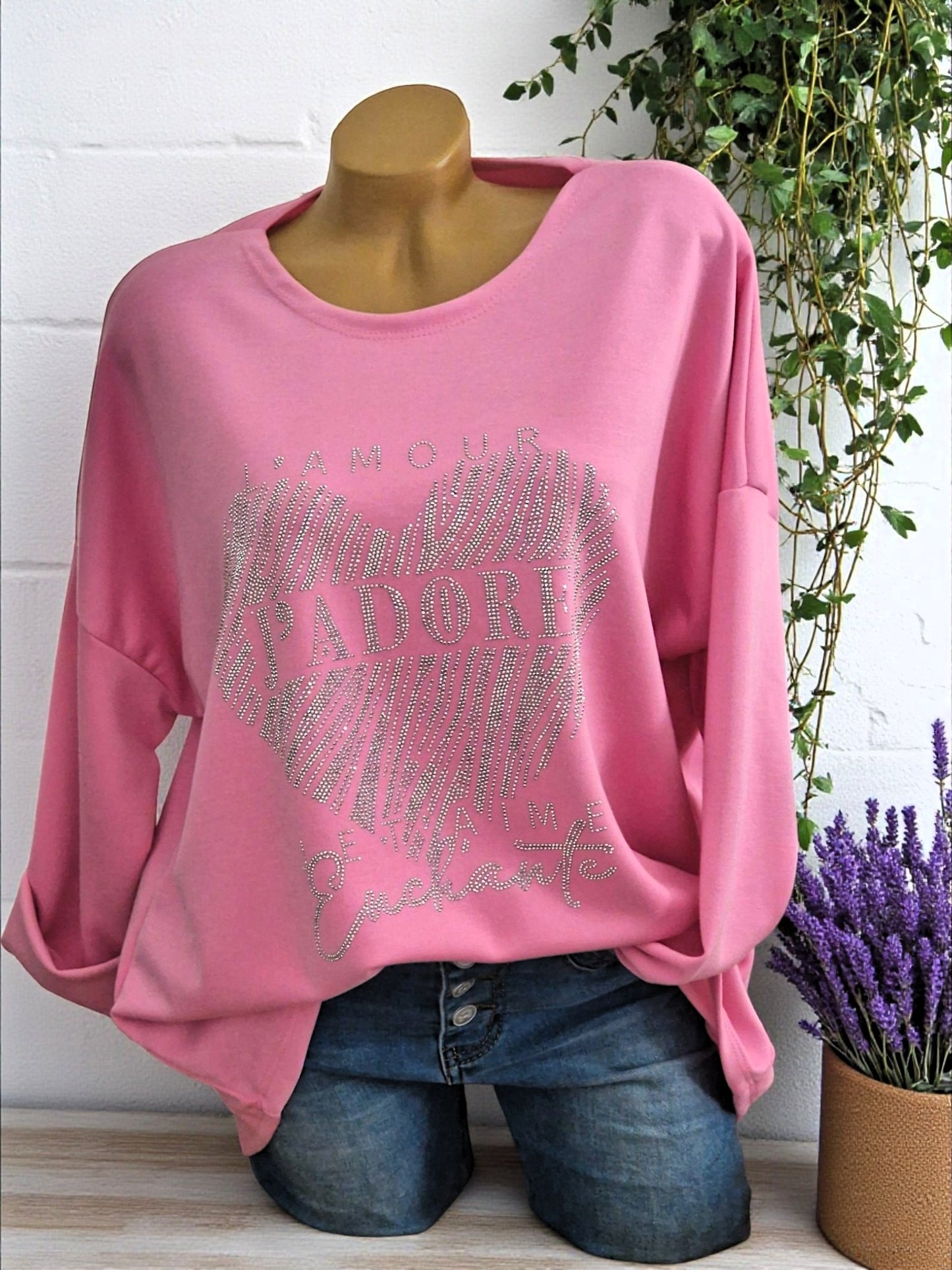 🎀 Sweatshirt "J'Adore" | Gr. 38-44 | 5 Farben 🎀