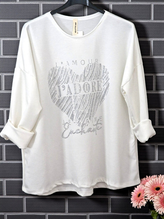🎀 Sweatshirt "J'Adore" | Gr. 38-44 | 5 Farben 🎀