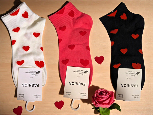 🧦❤️ Sport Söckchen Love Edition ❤️🧦  Größe 36–41 | 3 Farben | Zum Verlieben schön! 💕