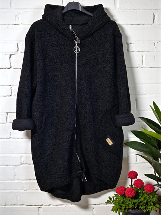 🧸✨ Teddy-Kapuzenjacke – 2 Farben – Gr. 42–46 tragbar ✨🧸 💞 Kuschelig. Stylisch. Alltagstauglich. 💞