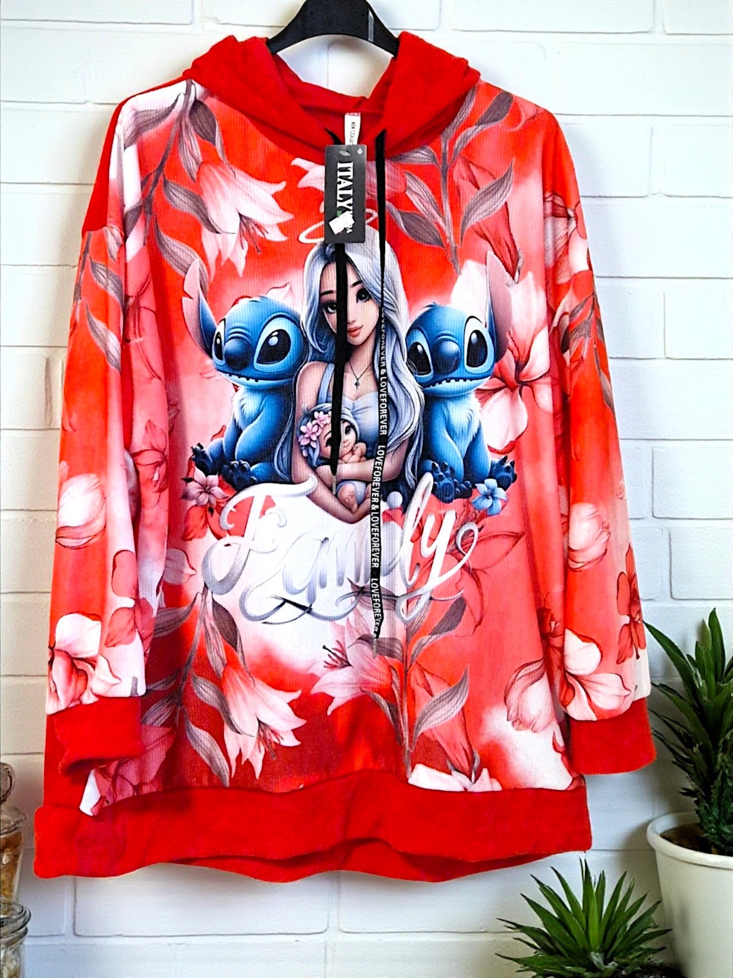 🌸✨ Feincord-Hoodie "Family" | 3 Farben | Gr. 42 – 48 tragbar ✨🌸