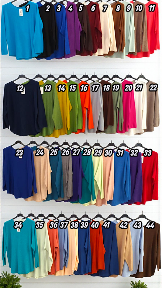 ✨ Vorbestellung – Pullover Gr. 36–42 in 44 Farben ✨