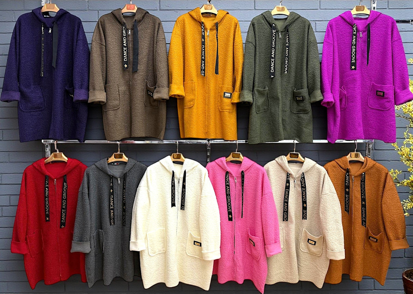 🧥 Teddy-Mantel – Gr. 48–54 – Mega cozy & in vielen Farben 🌈✨