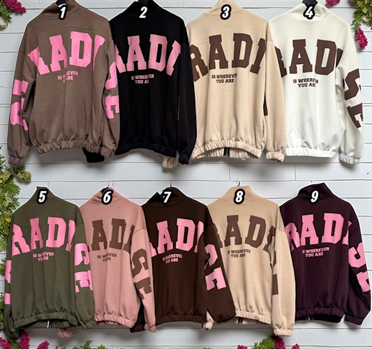 🧥✨ PARADISE Zip-Jacke – Gr. 38–44 | In 9 coolen Farben! ✨🧥