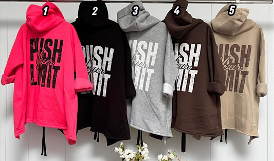 🎯 Jacke „PUSH YOUR LIMIT“ | Gr. 42–46 | 6 Farben 🎯